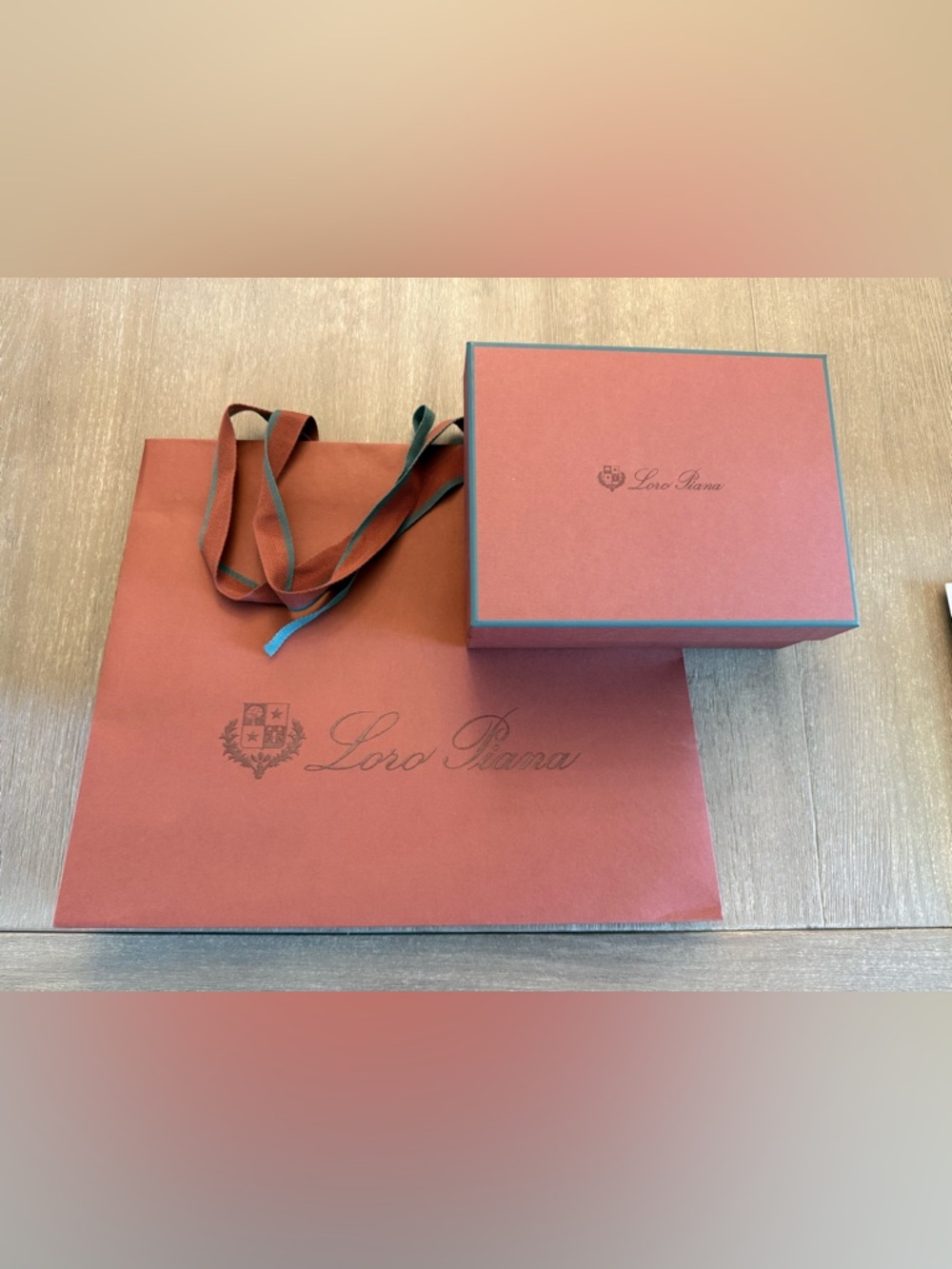 Loro Piana Red Gift Box. Fits a bag L19 (bag not included)